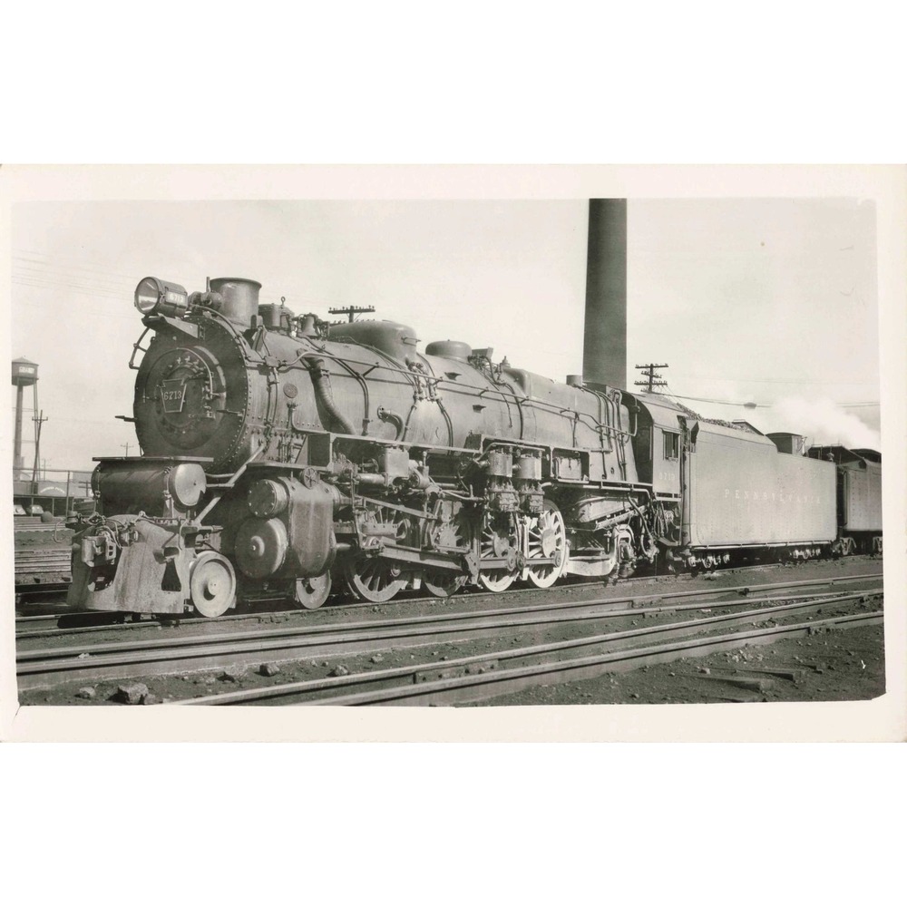 RPPC PRR Pennsylvania Railroad Locomotive 6713 Granby Real Photo Postcard - Picture 1 of 2
